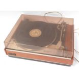 A Goldring Lenco GL78 record player, in a teak case.