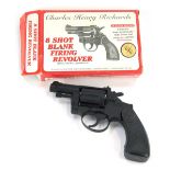 A Charles Henry Richards eight shot blank firing revolver, boxed.