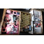 Scented trinkets, bath bombs, Soap Emporium candles, beauty supplies, etc. (4 boxes)