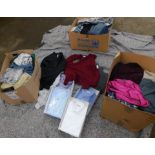 A quantity of gentleman's clothing, gloves, jumpers, etc. (3 boxes)