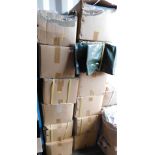 A quantity of long cover tarpaulins, 0.5m x 1.4m. (12 boxes)