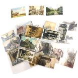 Various early 20thC Lincoln city postcards, Beaumont House, Beaumont Fee, Exchequergate, White Hart