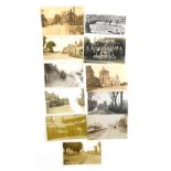 Various 20thC Lincolnshire postcards, villages Branston, Silver Street and other streets, Heighingto