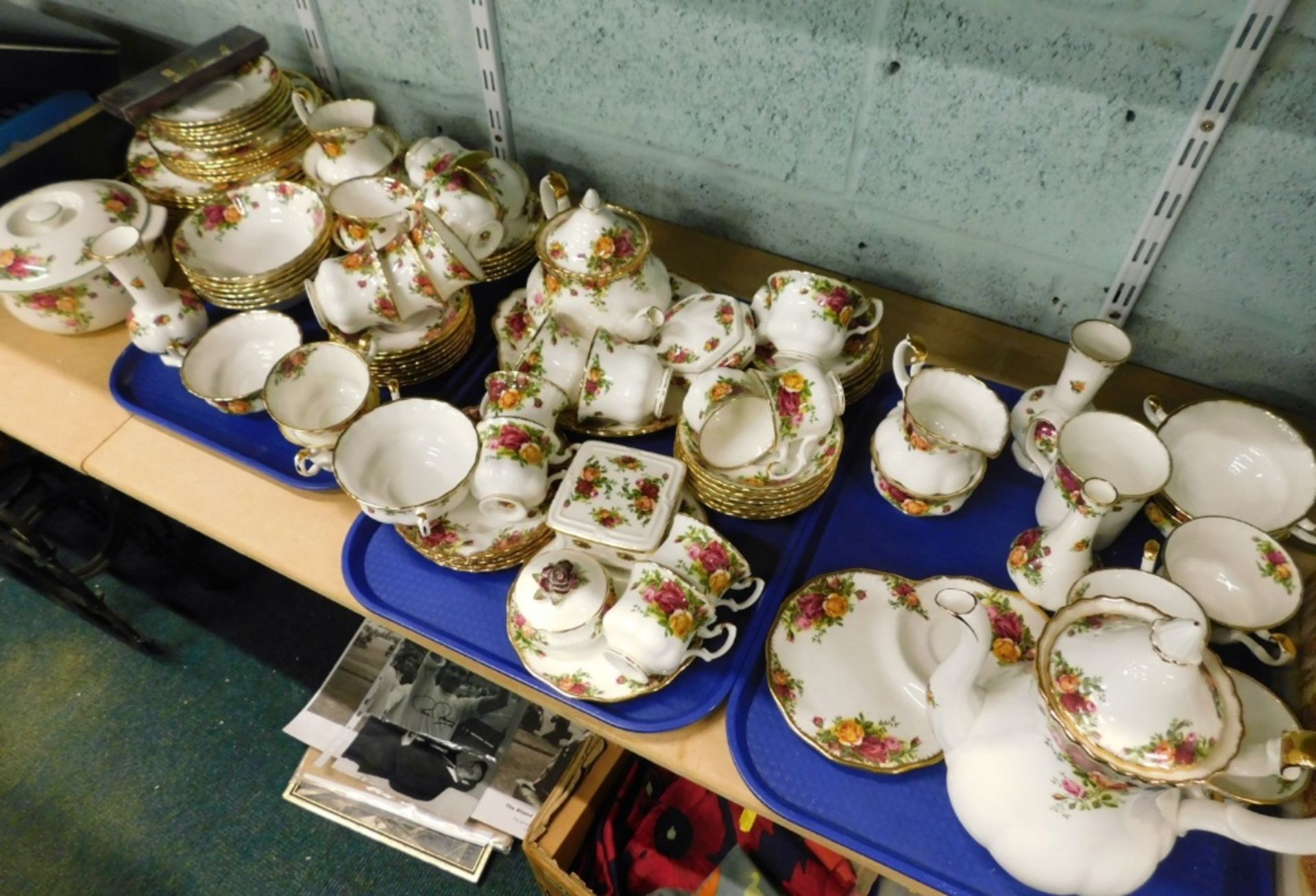 A comprehensive Royal Albert Old Country Roses part dinner service, to include lidded tureen, coffee - Image 3 of 3