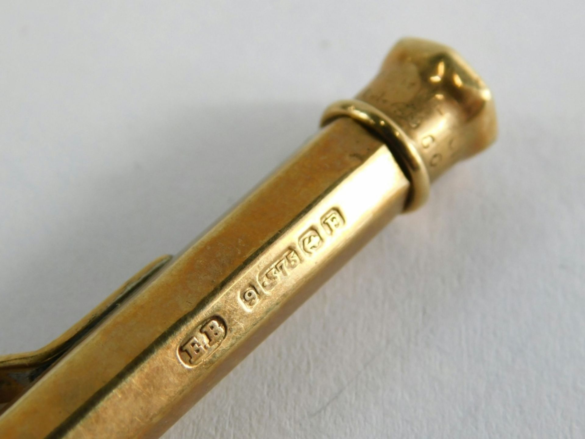A 9ct gold cased propelling pencil, 16.4g all in. - Image 2 of 2