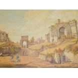 M. Hardy (20thC). Figures of horseback and figures on path, oil on canvas, signed and dated (19)89,