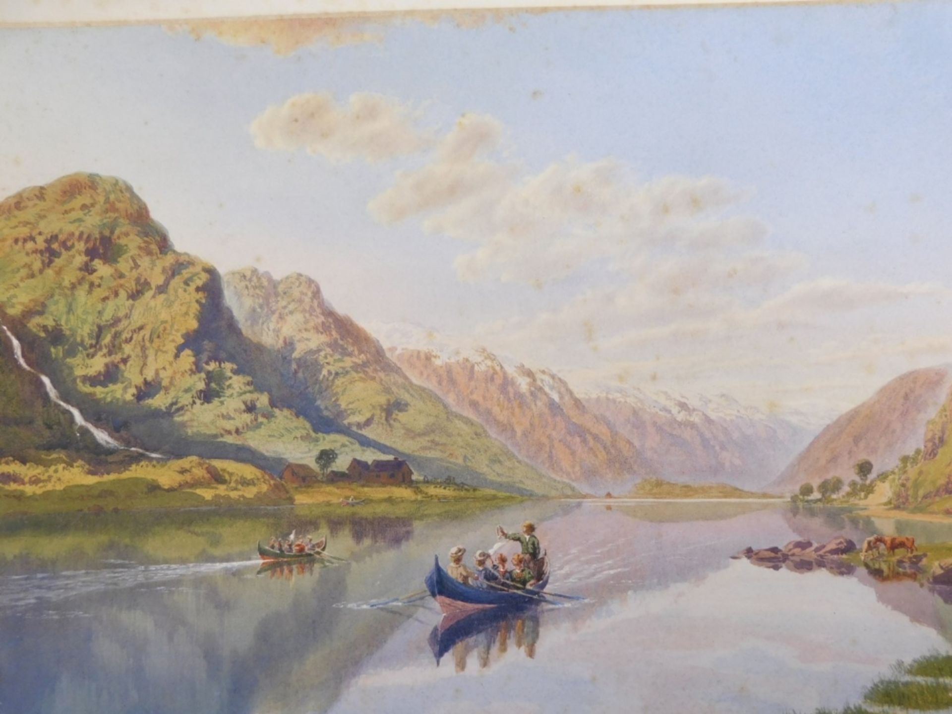 A folio of various watercolours, 19thC and others, ship before hills, unsigned, watercolour, 15cm x - Image 6 of 8