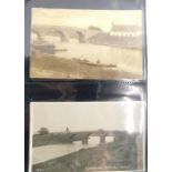 Various 20thC Lincolnshire postcards, Tattershall Bridge, Coningsby, River Witham, Coningsby street
