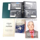 Various 20thC Clay Cross mining ephemera and postcards, Speeches By Tony Benn, quantity of postcards