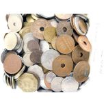 Various World used coins, approximately 2kg. (a quantity)