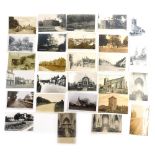 Various 20thC Lincolnshire postcards, Harmston, Boothby-Graffoe and Coleby Vicarage, Harmston Hall,