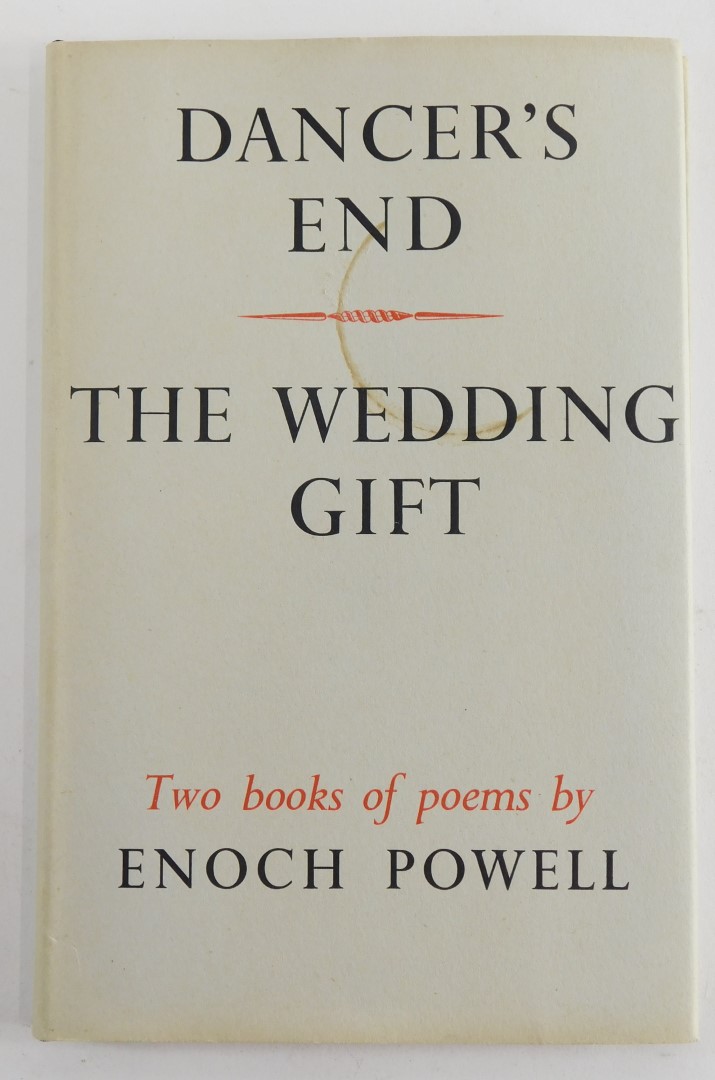 Powell (Enoch). Dancers End and The Wedding Gift, poems, hardback with dust wrapper, Falcon Press, f - Bild 2 aus 4