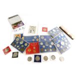 Various part coin sets, Coinage of Great Britain part sets, two of the Australian National Game gold