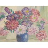 M. Towle. Still life, vase of flowers, watercolour, signed, 38cm x 27cm, various other oils, prints,