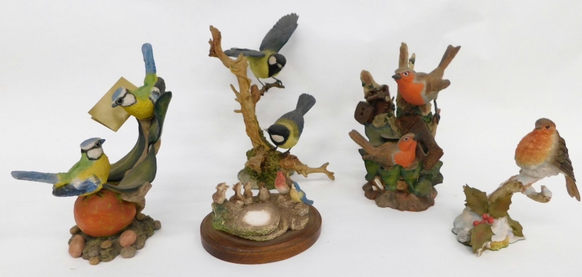 Various Royal Doulton Nature's Heritage matt finish bird figures, to include Robin, 17cm high, Regen