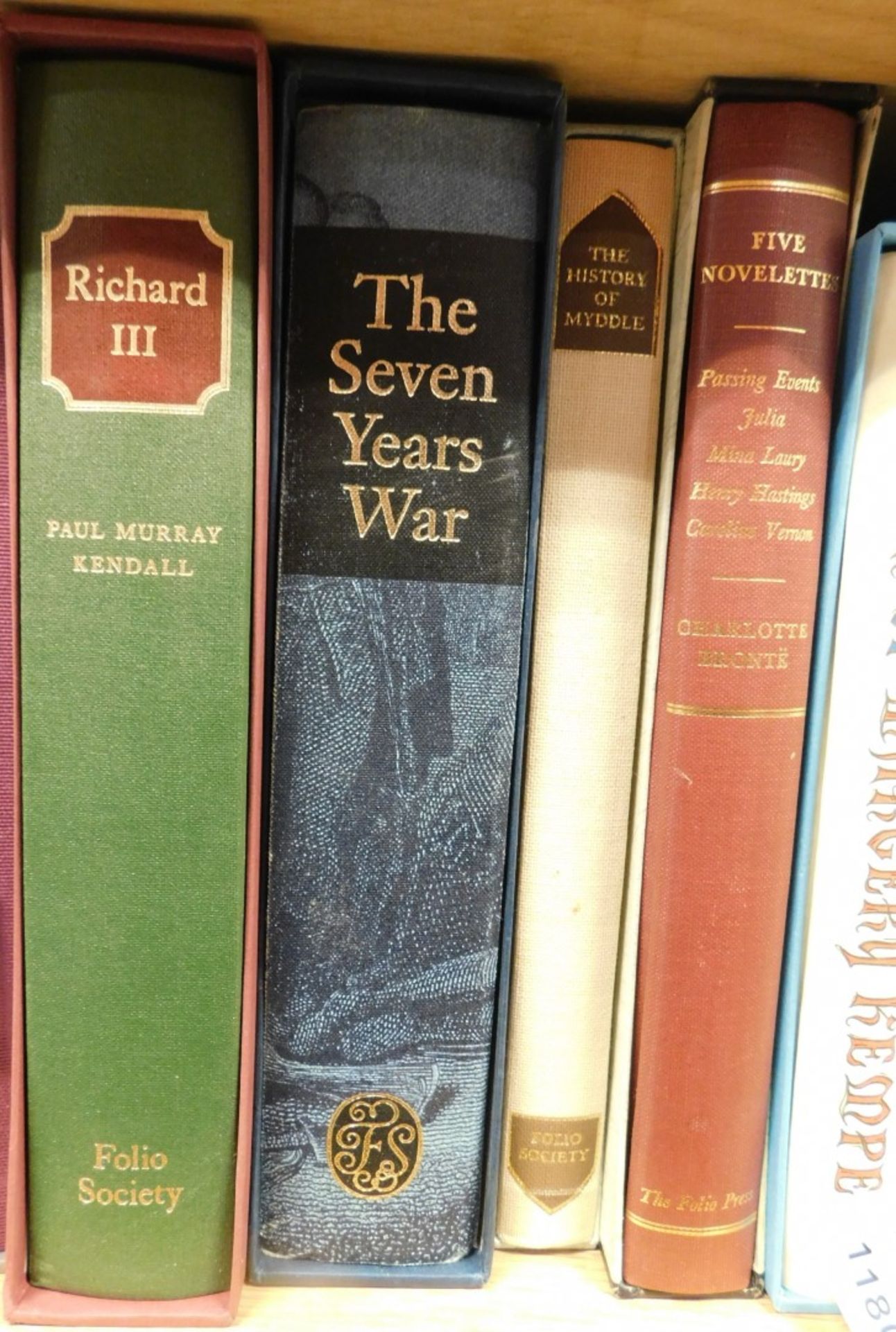 Various Folio Society books, Kendall (Paul Murray) Richard III, The Seven Years War, The History of