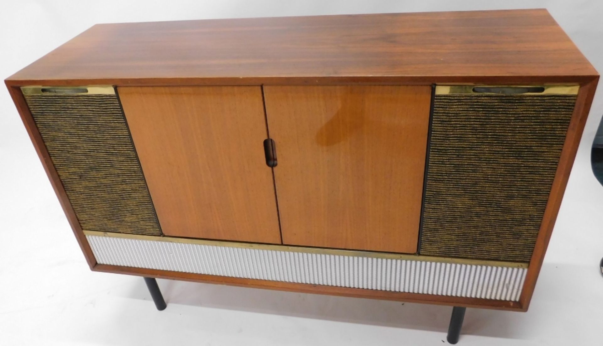 A Decca walnut cased radiogram, with Garrard turntable, 31cm wide, and Decca system, on turned legs, - Image 4 of 4