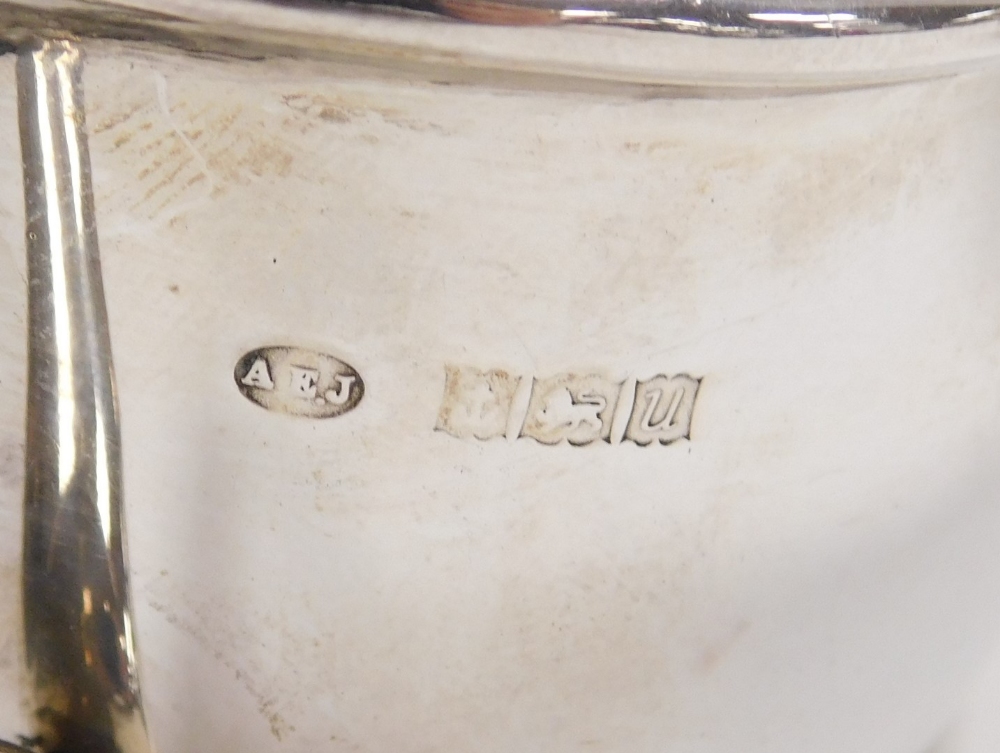 A Victorian silver two handled sugar bowl, of cauldron form, James Deakin & Sons (John & William F D - Image 2 of 3