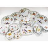 A group of Royal Worcester Evesham pattern wares, to include flan dishes, lidded tureen, oval platte