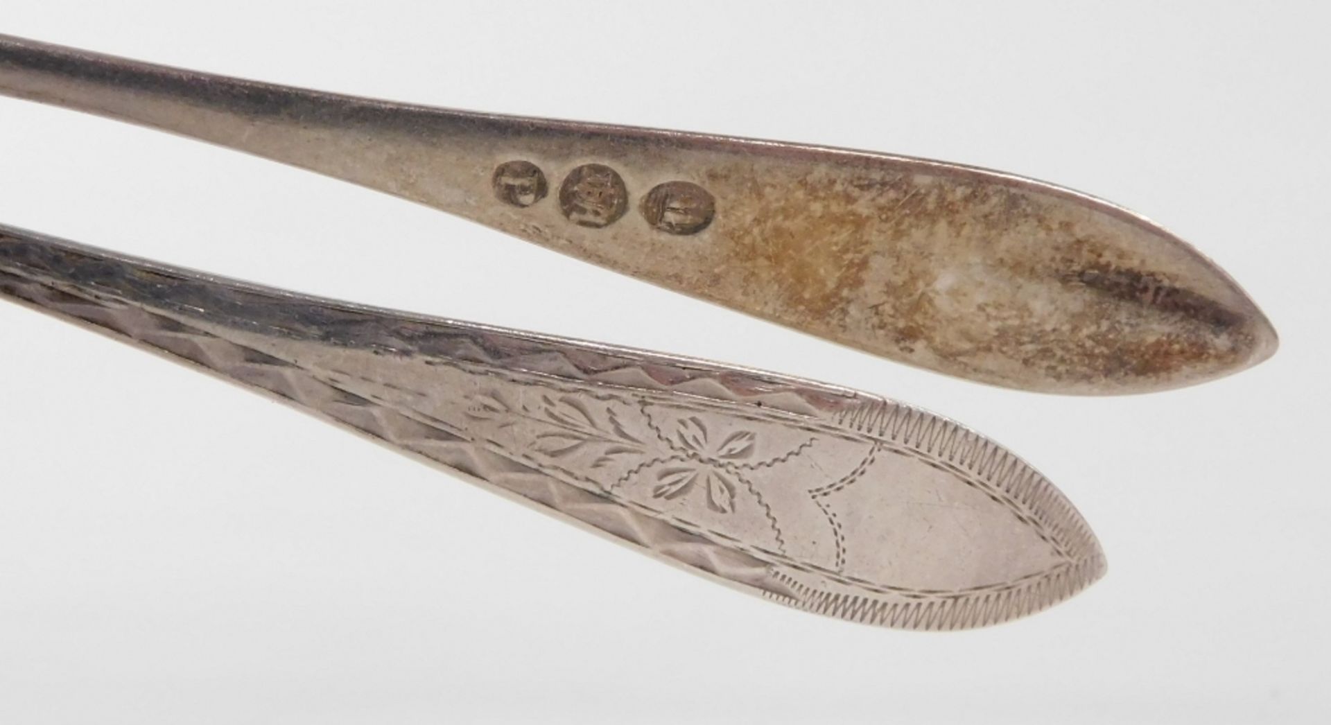 A group of Meyer and other Danish silver and plated table flatware, foliate engraved, with vacant sh - Image 2 of 2