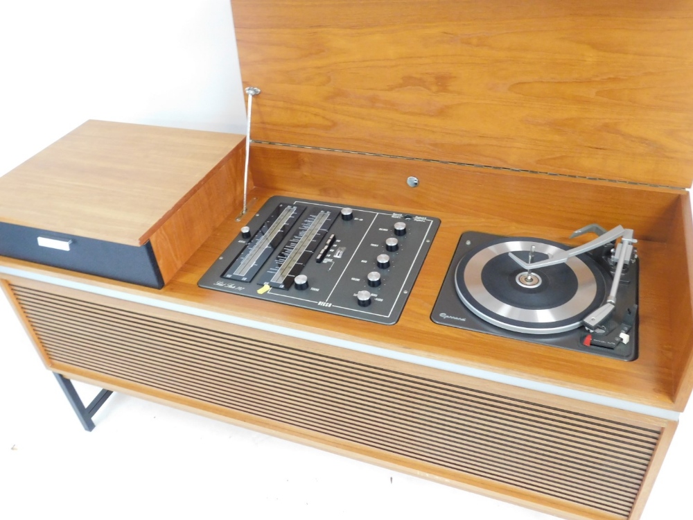 A Decor Solid State 727 teak cased radiogram, with a Garrard turntable, 74.5cm high, 139cm wide, 43c - Image 2 of 3