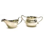 A Victorian silver two handled sugar bowl, of cauldron form, James Deakin & Sons (John & William F D