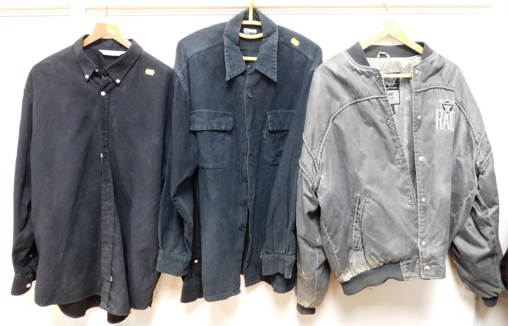 A Paul Smith Jeans gentleman's over shirt, together with a team MFL bomber jacket and a further shir