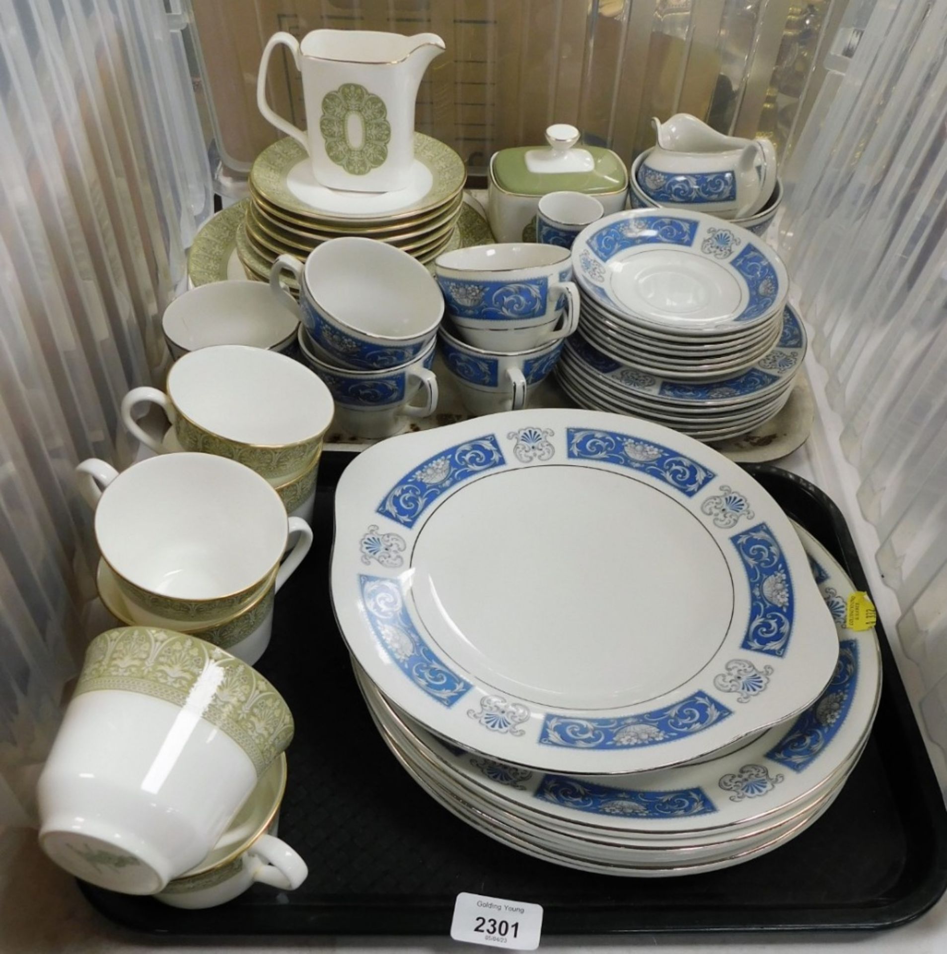 A Royal Doulton Sonnet pattern part tea and dinner service, together with a Wood and Sons Lucerne pa