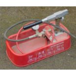 A Rothenberger pressure test pump RP30, type RP30, 30 bar, 440psi, 16 metre stroke, in red. Note: V