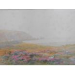 Hugh Wright Rudby (1855-1954). Coastal scene, watercolour, signed, dated 1896, 36cm x 51cm.