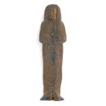 An Egyptian Ushabti funerary figure, 18cm high.