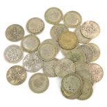 A quantity of silver and other two shillings or florins. (a quantity)