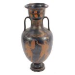 A 19thC Attic style Grecian vase, 33cm high. (AF)