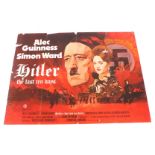 A 1970s film poster for Hitler The Last Ten Days, 75cm x 102cm. Mike Bell was a prolific artist of