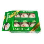 A set of six Old St Andrews Scotch whisky golf ball miniatures, boxed.