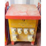 A Safe Site Electrics 230 volt input transformer, output 110V. Note: VAT is payable on the hammer pr