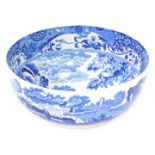 A Copeland Spode blue and white Italian pattern fruit bowl, 24cm diameter.