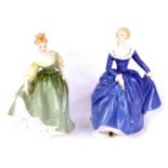 Two Royal Doulton ladies, comprising Fragrance HN2334 and Fair Lady HN2193. (2)