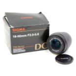 A Sigma 18-50mm F3.5 digital lens for Minolta. (AF)
