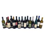 A collection of wine, comprising a Ruso Di San Gimignano, Don Enriqo Mendoza 2006, JP Chenet Caberne