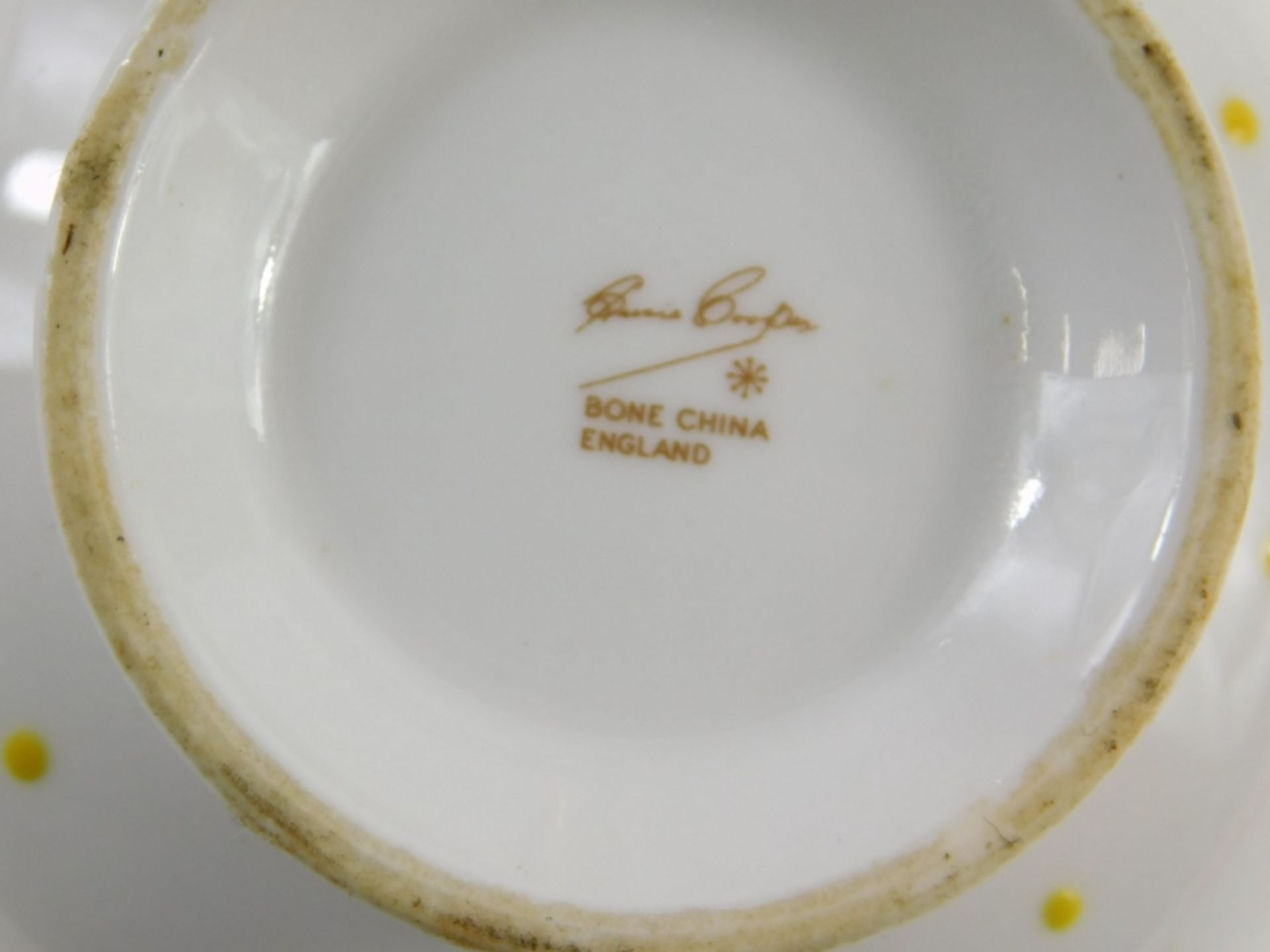 A mid 20thC Susie Cooper part coffee service, in yellow dot and white decoration, comprising coffee - Image 3 of 3