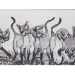 Enid Groves (20thC). Tall Tails, artist signed limited edition print number 112/350, titled to the m