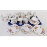 Various Royal Crown Derby Derby Posies and other china, coffee cans, plate, cups, saucers, jugs, 9cm