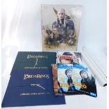 Lord of the Rings memorabilia, comprising two Collector's Edition Art Portfolios, posters, Odeon Fil