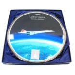 A Bradford Exchange Concorde The Supersonic Years commemorative cake plate, plaque no 00890F, boxed,