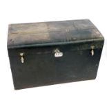A Brexton luggage trunk, for a large vintage car, 22" high, 36" wide, 18" deep.