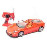 A MJX RC Technic remote controlled F430 Spider, with remote control.