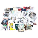 A group of Aston Martin books, pamphlets, owner's guides, owner's club members lists, etc. (a quanti