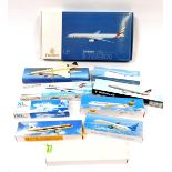 PPC and other collectable model planes, including a Thomas Cook Airlines Airbus A321, Airbus 320 Mon