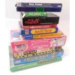 Games, including Totopoly, Milton Bradley The Crystal Maze, Hobby Girl knitting machine, Jumbo Hocus